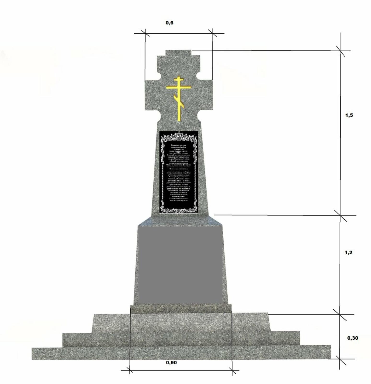 Епископ Армавирский Василий благословил установить в станице Бесскорбной  памятник погибшим казакам — «Свет маяков»